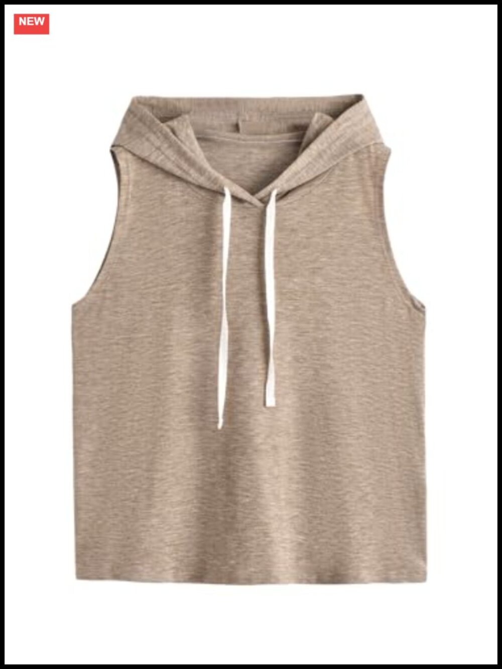 Sleeveless Hoodie Tank Top Lightweight Athletic Workout Pullover